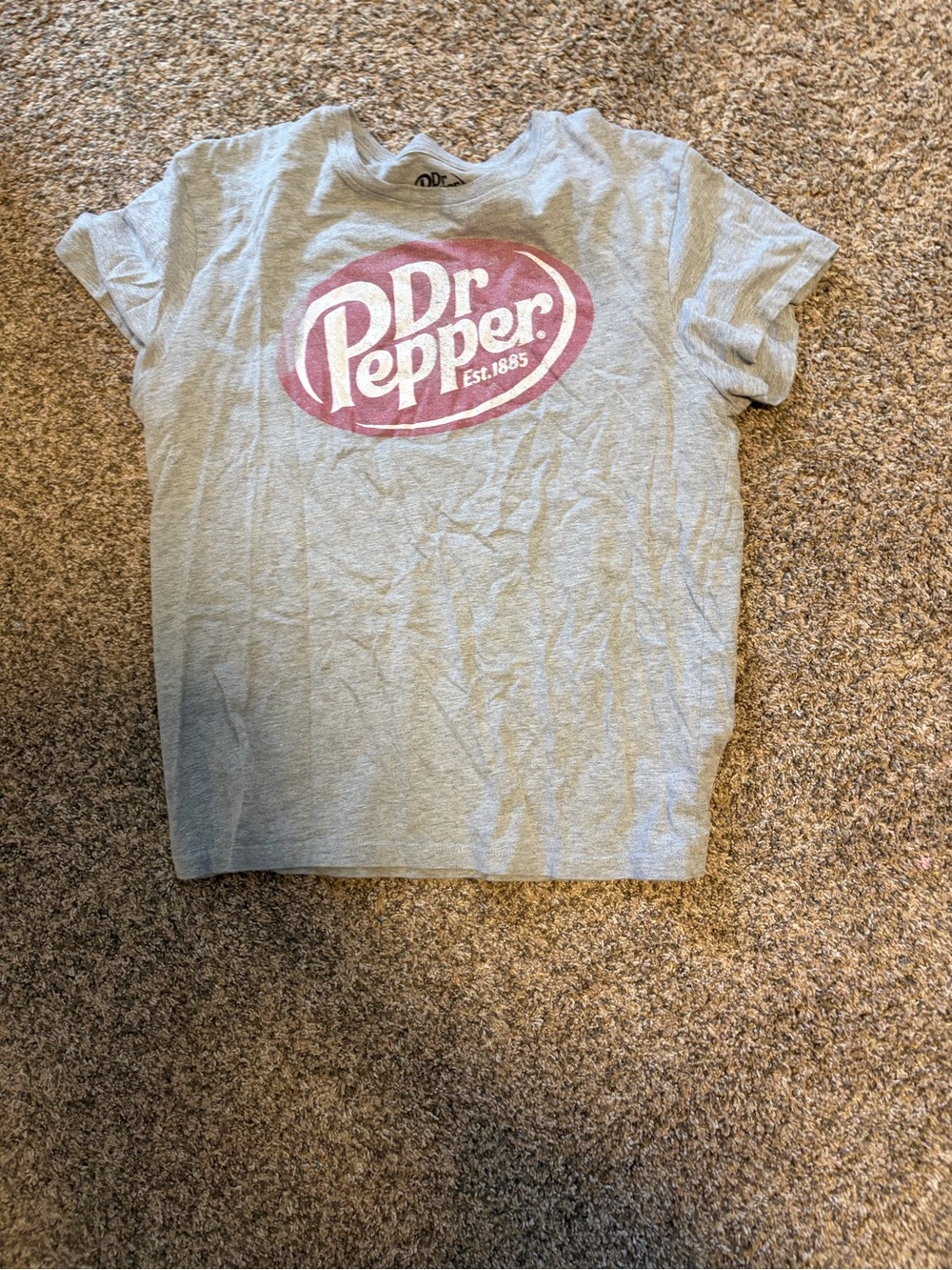 Target Dr Pepper Logo Tee in Light Gray and Pink